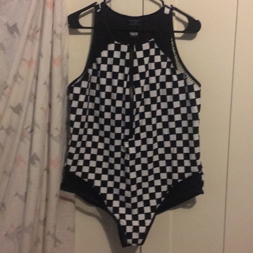 Hot topic checkered swimsuit
